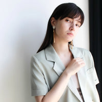 ジュエルロングタッセルピアス/イヤリング (クリスタル） – niita