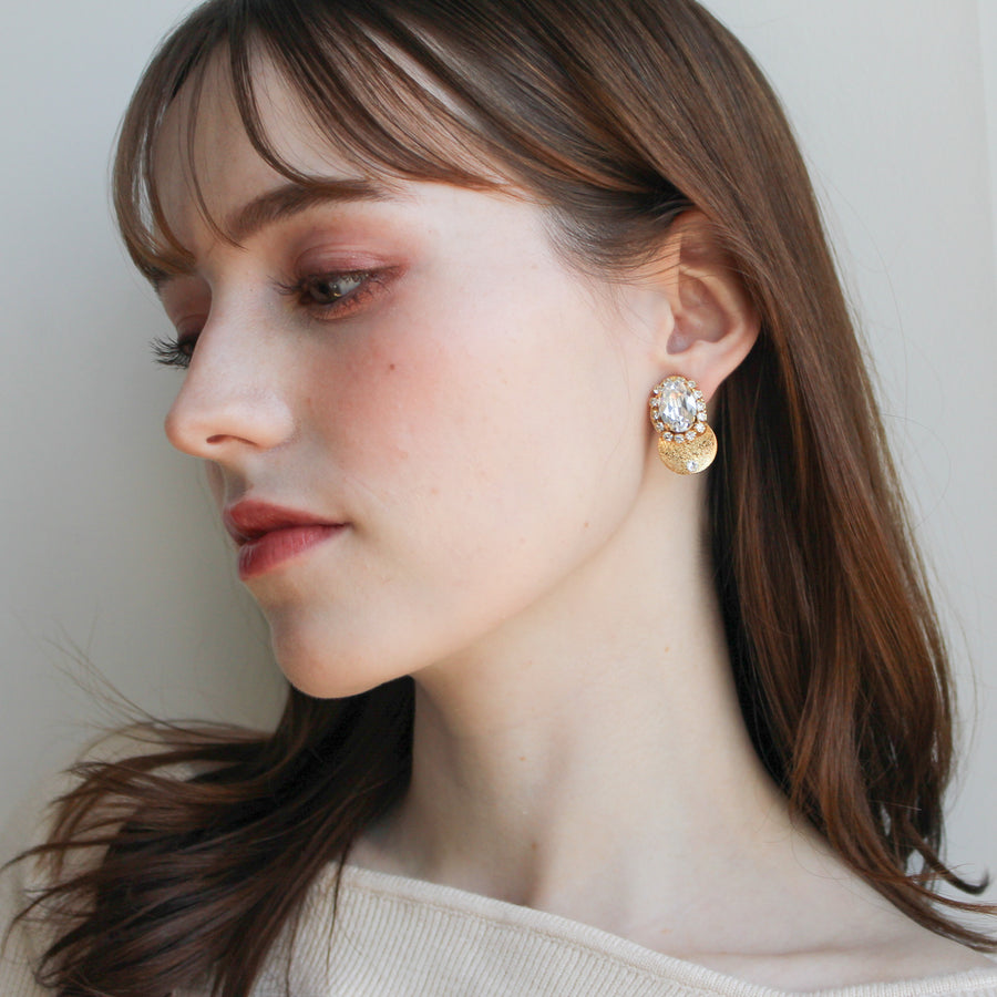 バロックジュエルピアス/イヤリング (ゴールド)
