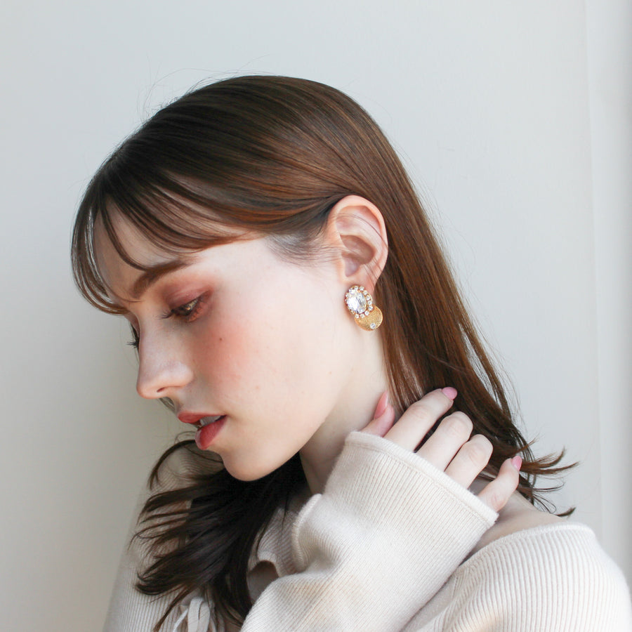バロックジュエルピアス/イヤリング (ゴールド)