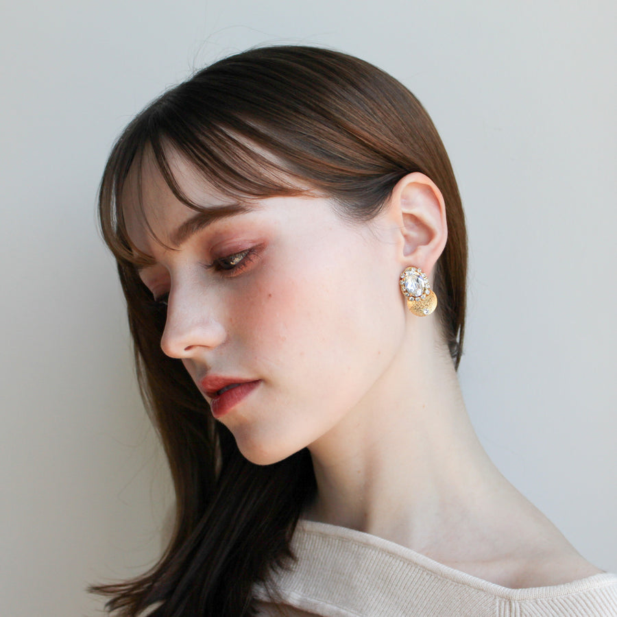 バロックジュエルピアス/イヤリング (ゴールド)