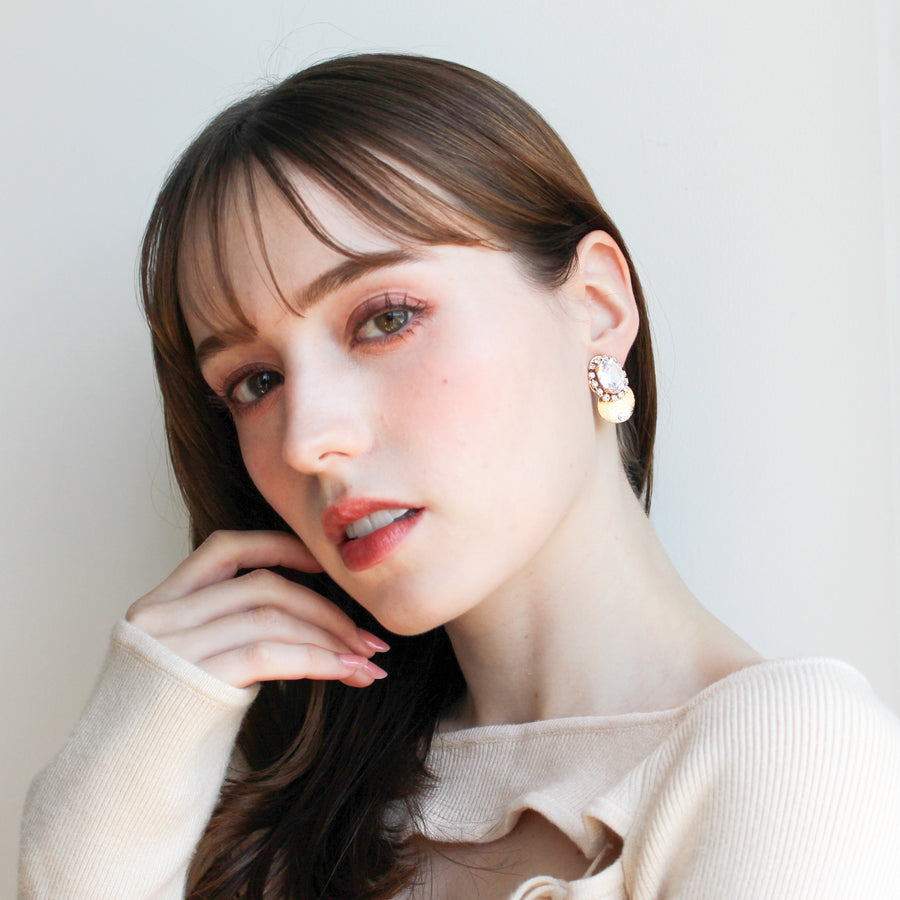 バロックジュエルピアス/イヤリング (ゴールド)